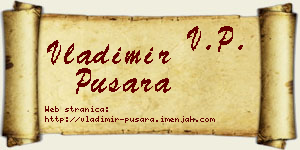 Vladimir Pušara vizit kartica